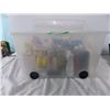 Image 2 : Tote with garage items - polishes, sealants, waxes