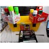 Image 1 : Plastic ToolBox with Coca-Cola carry crates + car foam, deicer, etc