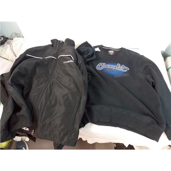 Chevrolet Clothes - XL Jacket, L hoodie, (6) XL Tshirts, LG windbreaker