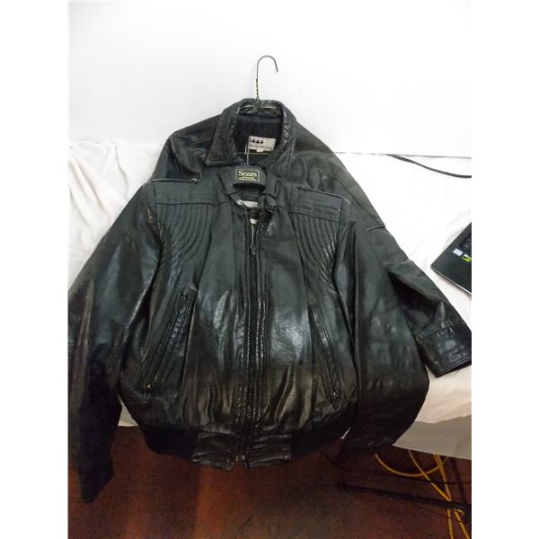 Sears leather jacket (size38)+ boulevard club jacket