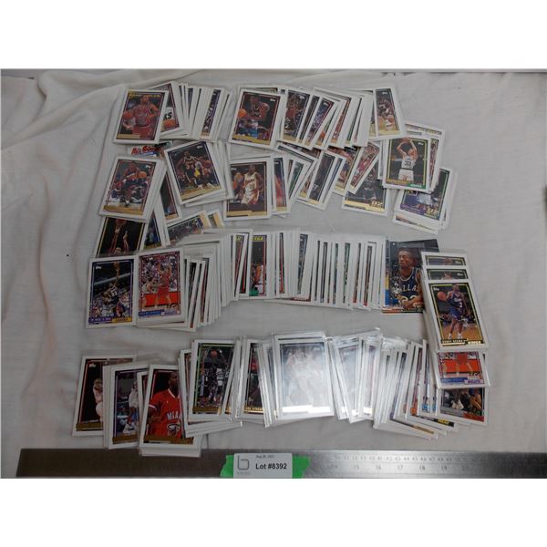 92 Topps, draft pics, NBA cards, all sleeved all good condition