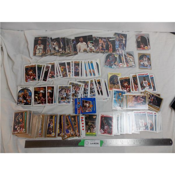 NBA Hoops + stadium club, fleer basketball cards, all sleeved good condition,