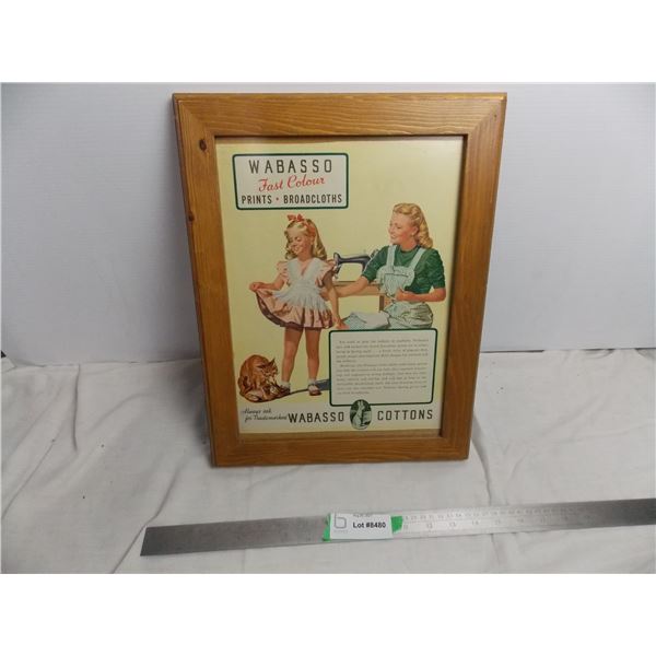 Framed Wabasso Cottons cutout