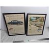 Image 1 : (2 X THE MONEY) Vintage 1950's cutout car advertisements