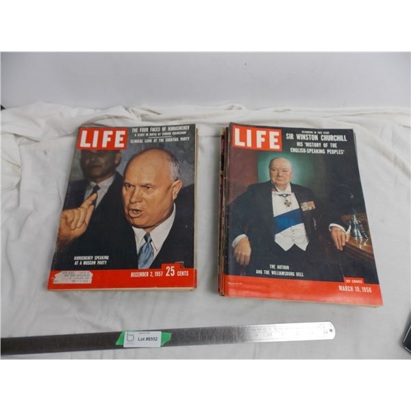 1950's life magazies - 20+ (old newspaper smell)