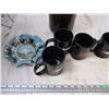 Image 2 : large liquor bottle coffee cups, fileting knife, misc