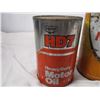 Image 2 : co-op HD7 heavy duty motor oil (full) 1 litre oil tin plus empty coop motor oil tin