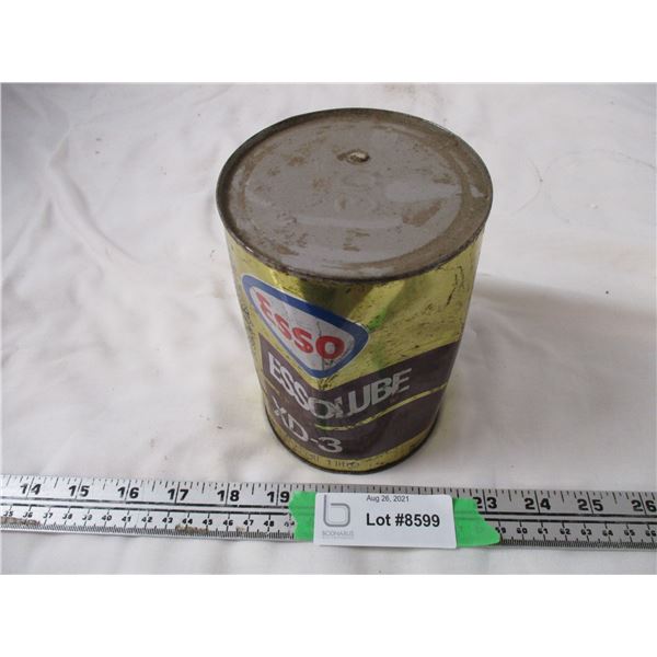 essolube XD-3 sae 30 motor oil (full) tin