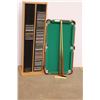 Image 1 : mini pool table with cues, cd holder + cd's (elvis/country)