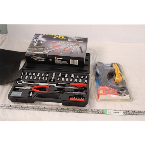 autoshop 70pc and maintenance kit, strap wrenches