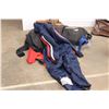 Image 2 : lot of clothing, ski-doo suit (needs mending)