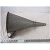 Image 1 : vintage metal funnel 19" long
