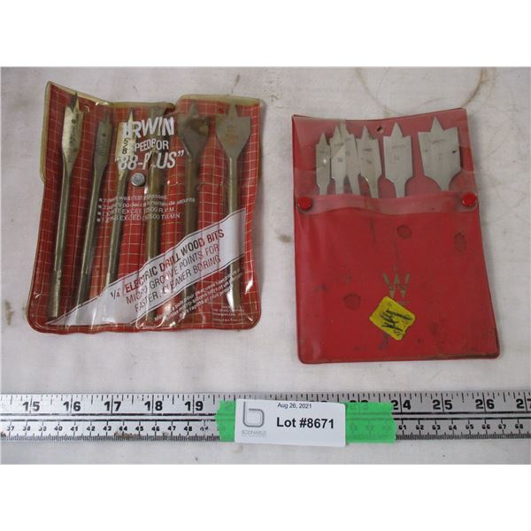 1/4 electric drill wood bits plus other wood bits