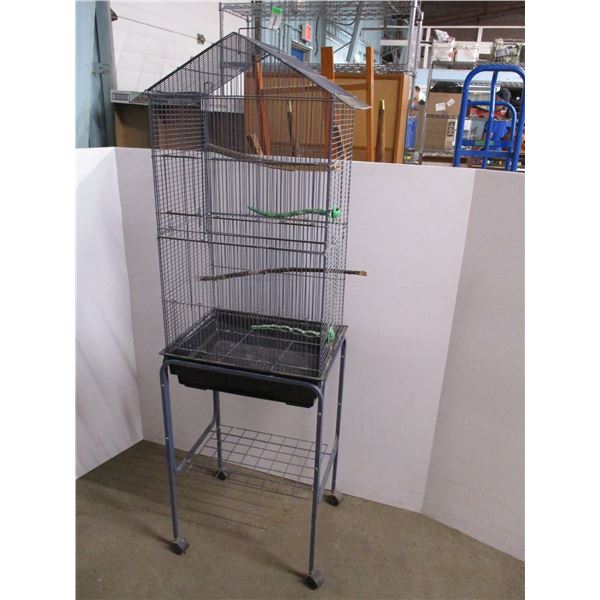 bird cage on stand 60  tall