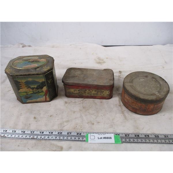 master mason? tobacco tin, repeater tin + collector tins