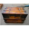 Image 5 : vintage trunk - wooden - 32x20x23