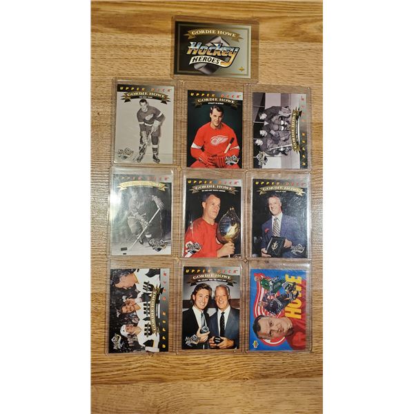 Gordie Howe Hockey Heroes 10 card lot SET 19-27