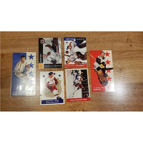 Glenn Hall + Gordie Howe Cards