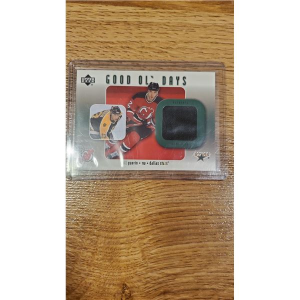 Bill Guerin Game used jersey card