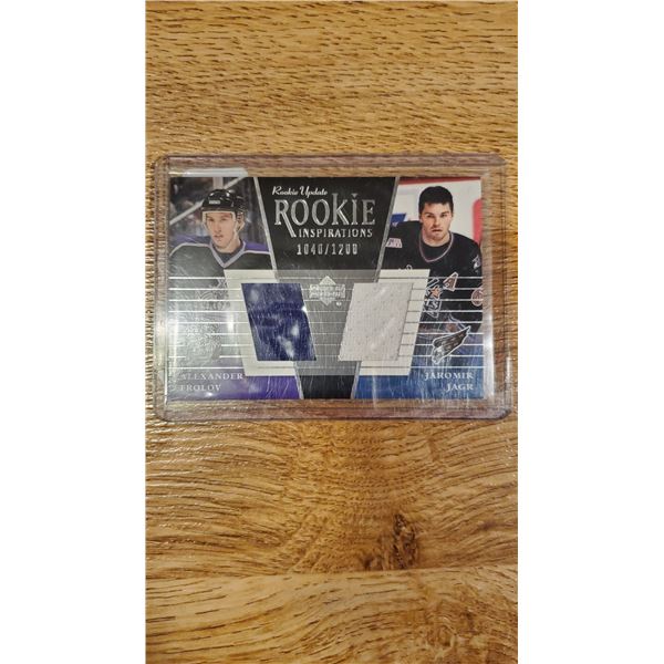 Jaromir Jagr game worn jersey card