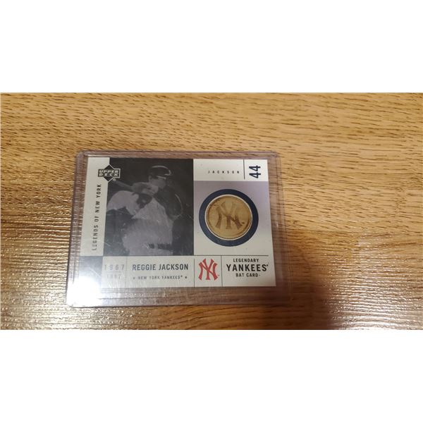 Reggie Jackson Game Bat card - Legends of New York