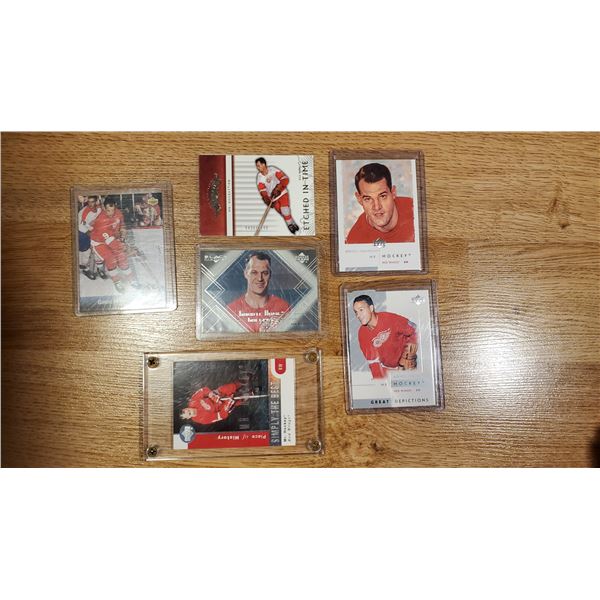 Gordie Howe Detroit Red Wings card lot - inserts