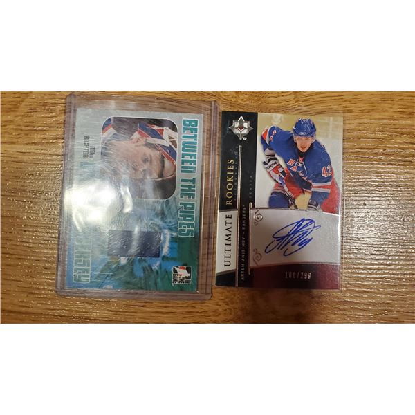 Mike Richter Jersey /80 + Anisimov Rookie Autograph /299 cards