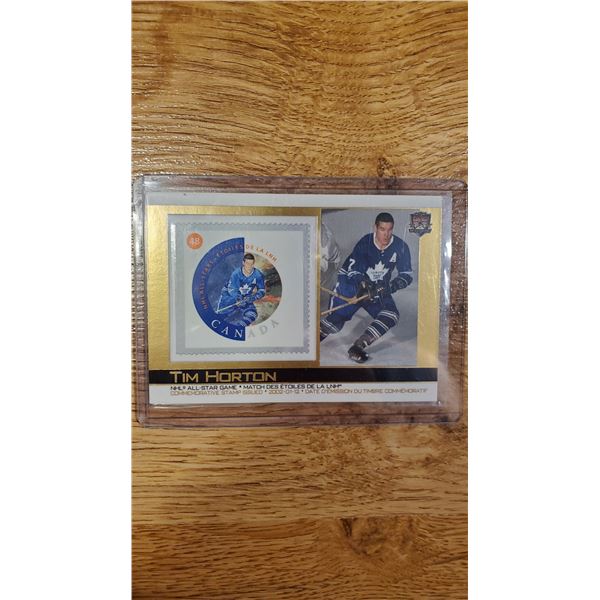 Tim Horton All Star Game Canada Post Stamp Hockey Card