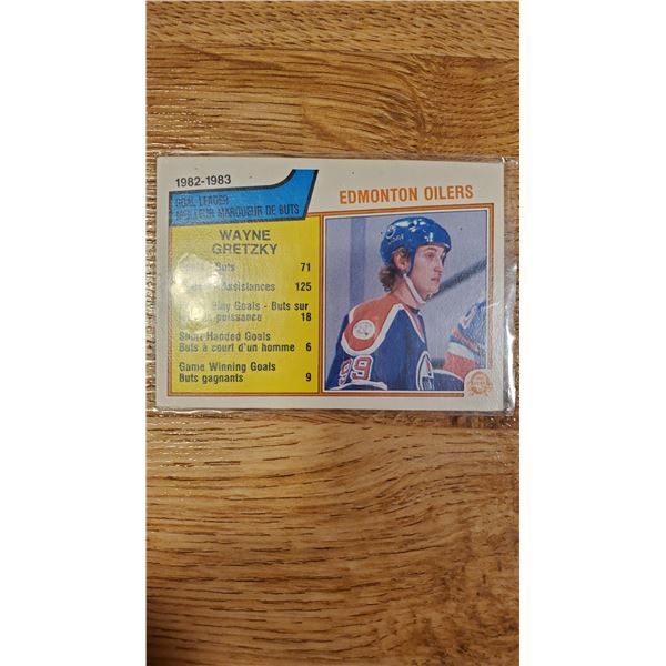82-83 OPC - Wayne Gretzky Edmonton Oilers Scoring leaders - High Grade!!!