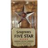Image 3 : Seagram's Five Star Whiskey Bottle with star crest - (1972)