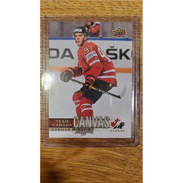 Connor McDavid Team Canada CANVAS insert card - mint