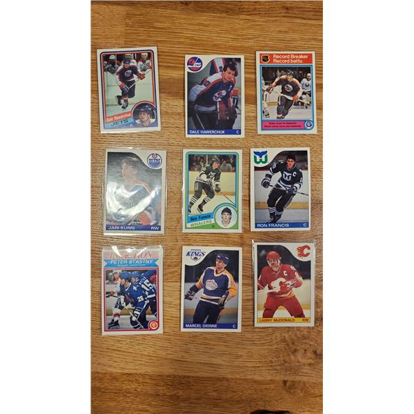 1981-82 - 85-86 OPC Dale Hawerchuk Rookie record breakers, Francis, Kurri, Dionne