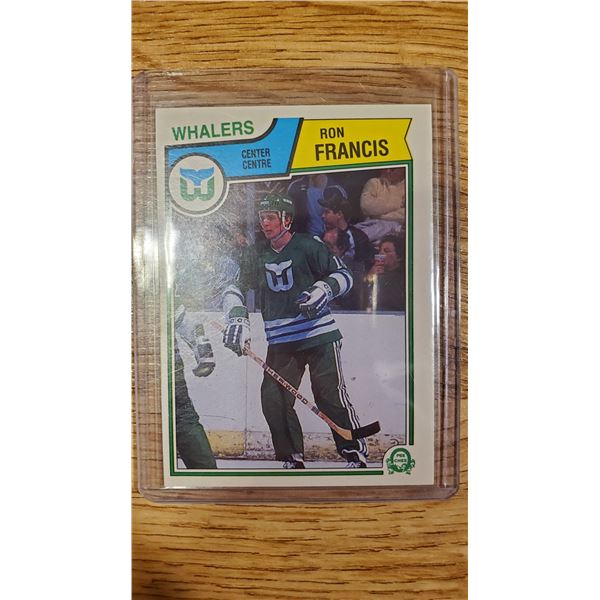1982-83 Ron Franchis Whalers 2nd year card MINT high grade