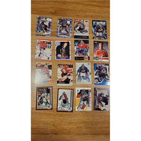 Patrick Roy 16 Cards Lot