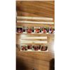 Image 1 : (3+3) Wall Mounting Wood Card Shelves - with 82-83 OPC Cards - 5 cards + 3 card display