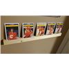 Image 3 : (3+3) Wall Mounting Wood Card Shelves - with 82-83 OPC Cards - 5 cards + 3 card display