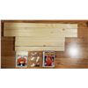 Image 6 : (3+3) Wall Mounting Wood Card Shelves - with 82-83 OPC Cards - 5 cards + 3 card display