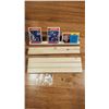 Image 1 : (6) 3 toploader Wooden Wall Mount Card Holders - comes with bubble level, mounting nails + 82-83 OPC