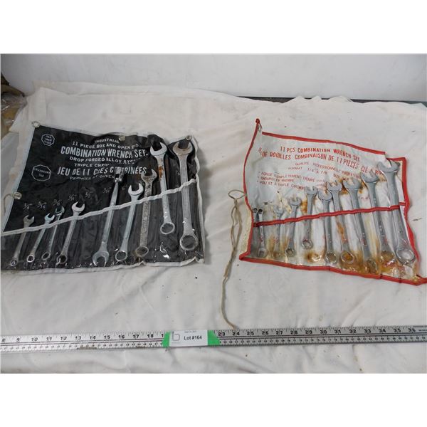 two wrench sets in bags (one incomplete)