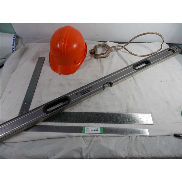 Ice tongs, Square Ruler, Hardhat - Level
