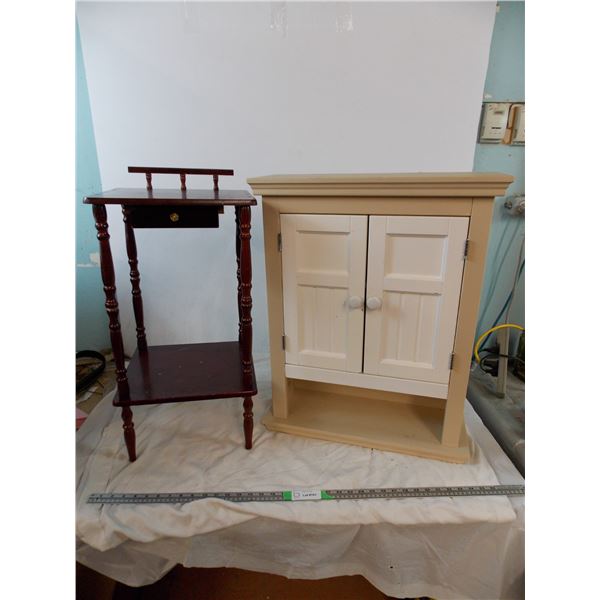 night stand with medicine cabinet