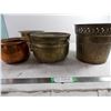 Image 2 : Brass + and copper pots
