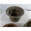 Image 5 : Brass + and copper pots