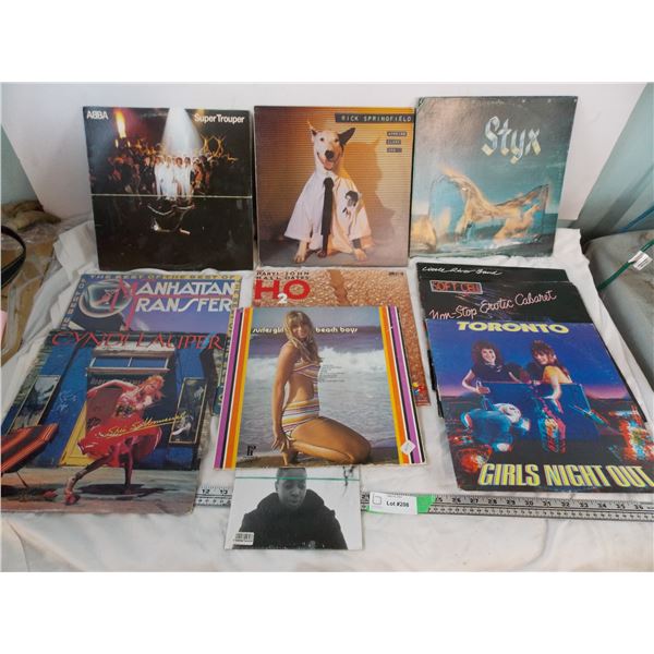 Records lot - abba, styx, cyndi lauper, beach boys