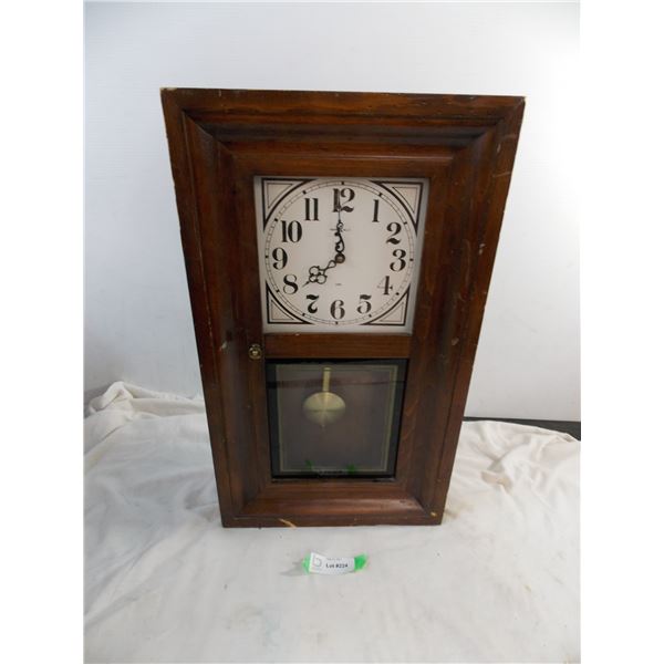 Howard Miller battery powered chime clock - 24" tall, 13.5" wide