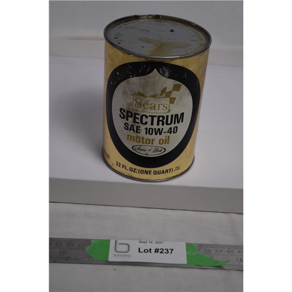 Sears 10w-40 can (cardboard) FULL