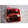 Image 2 : Coca Cola Crate with 4 full bottles - one grand canyon coke bottle