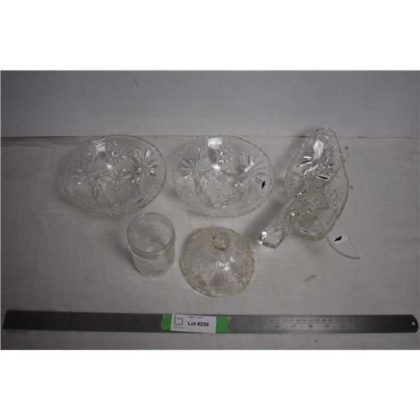 clear glass + jelly netting