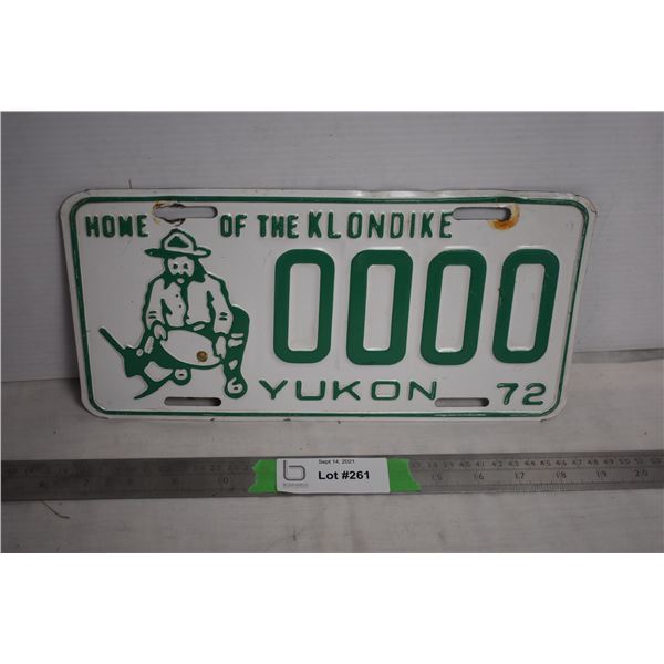 Yukon Klondike Sample Plate '72