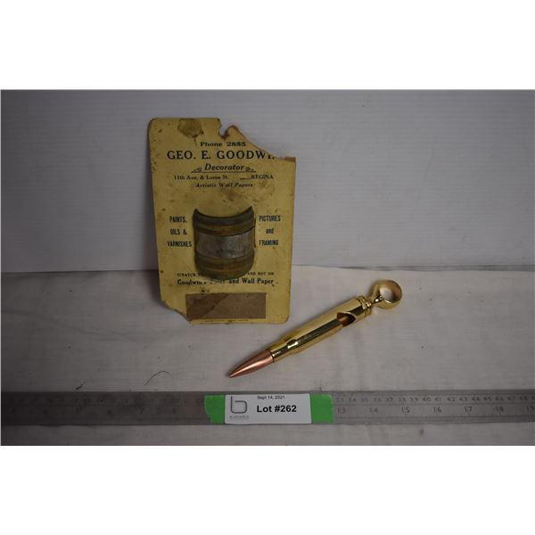 Bullet Bottlecap opening and small wall piece